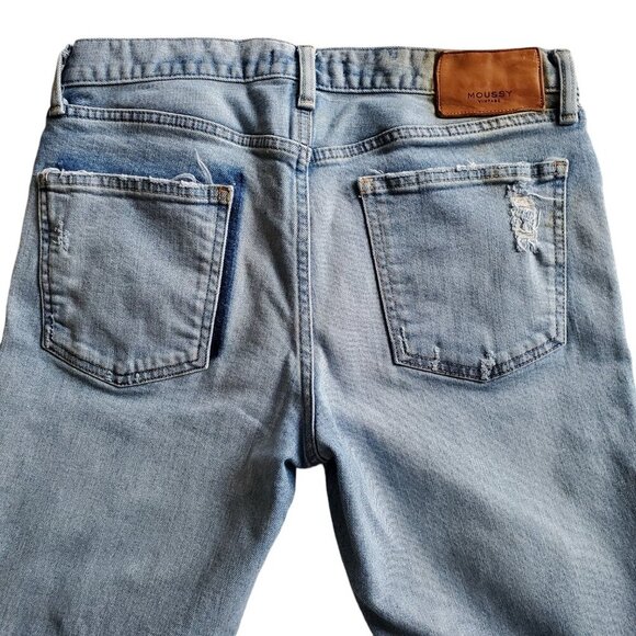 MOUSSY VINTAGE Carter Friend Tapered Denim Jeans Blue Size 28 - Picture 9 of 16